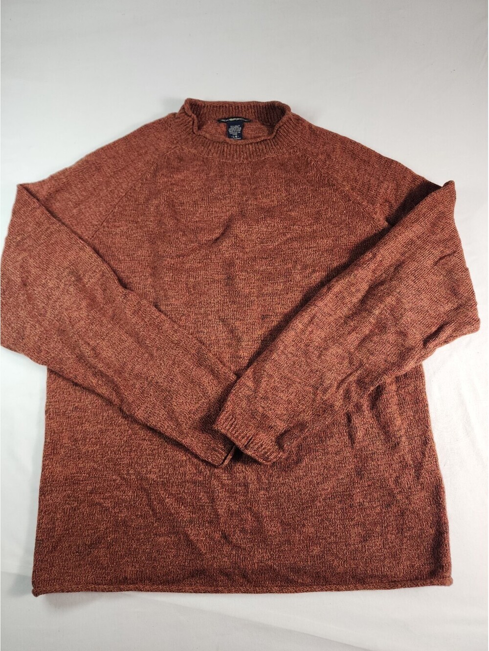 Exofficio Mens Large Wool Blend Pullover Sweater Burnt Orange